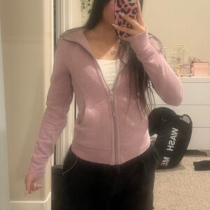Pink Zip-Up Hoodie